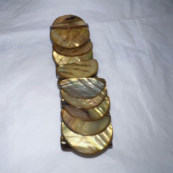 Vintage Abalone Stretch Bracelet - Picture 4 of 6